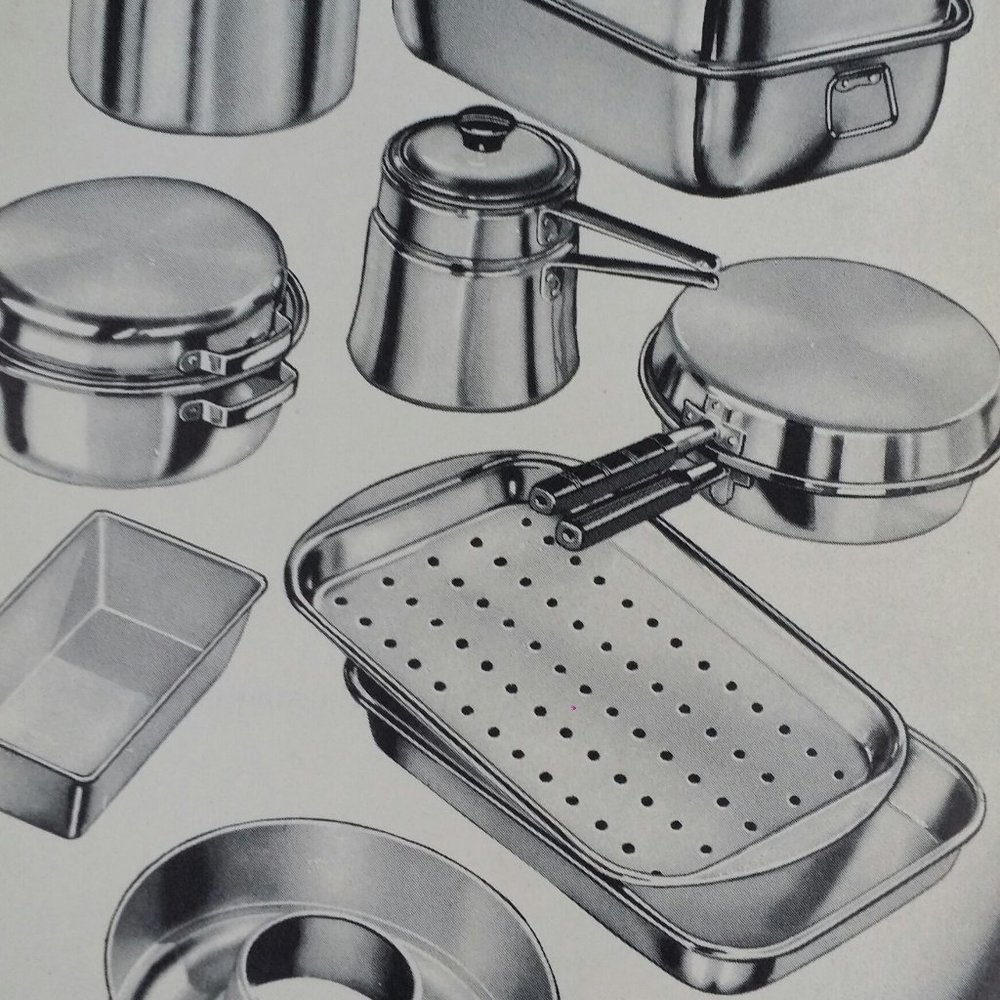 # 1947 Mirro Cook Book, 1947  3rd Edition, spiral bound in FAIR CONDITION 6917